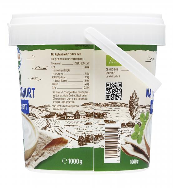 Weideglück Bio Joghurt mild 3,8