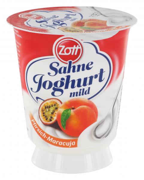 Zott Sahnejoghurt Pfirsich-Maracuja mild