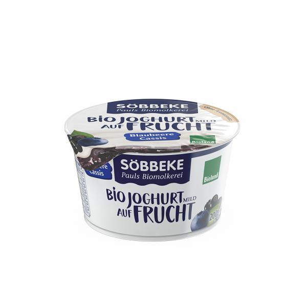 Söbbeke Bio Joghurt auf Frucht Blaubeere-Cassis