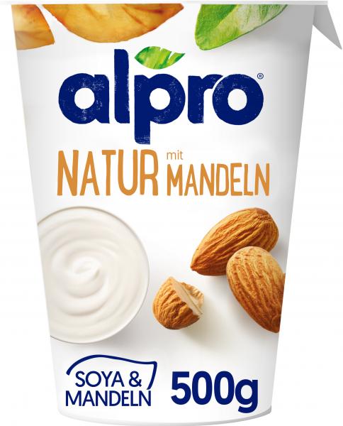 Alpro Soja-Joghurtalternative Natur mit Mandeln vegan