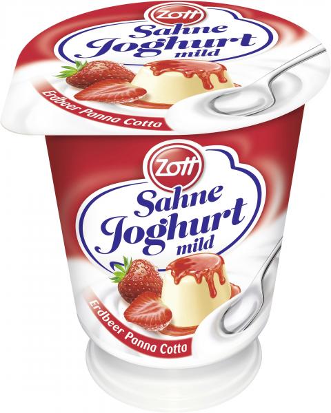 Zott Sahnejoghurt Erdbeer Pana Cotta