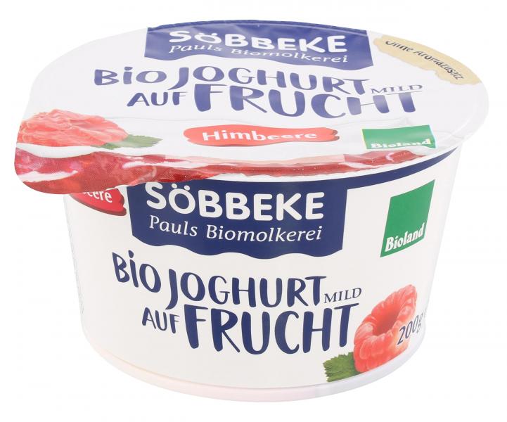 Söbbeke Bio Joghurt auf Frucht Himbeere