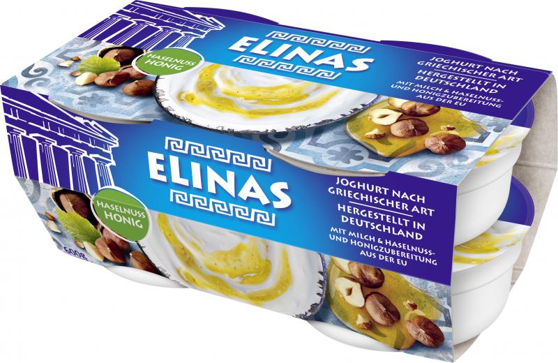 Elinas Joghurt nach griechischer Art Haselnuss-Honig
