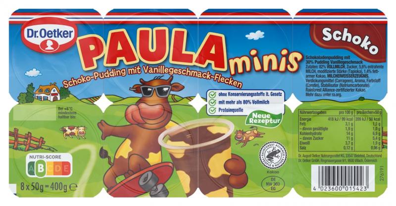 Dr. Oetker Paula Minis Schokolade mit Vanille