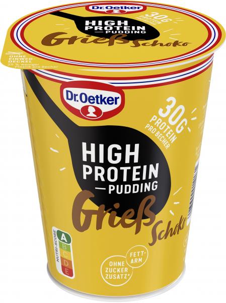 Dr. Oetker High Protein Pudding Grieß Schoko