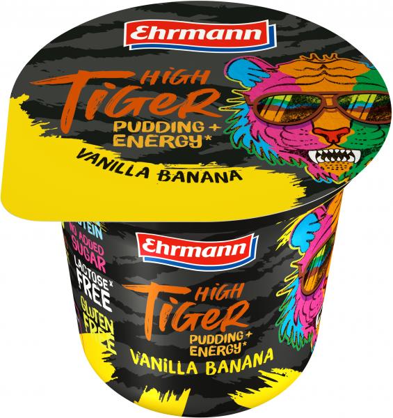 Ehrmann High Tiger Pudding +Energie Vanilla Banana