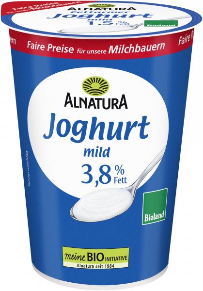 Alnatura Joghurt Natur 3, 8% Fett