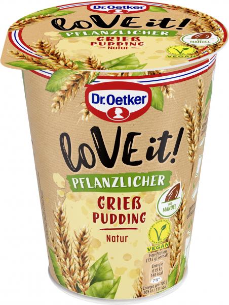 Dr. Oetker LoVE it! Grieß Pudding Natur