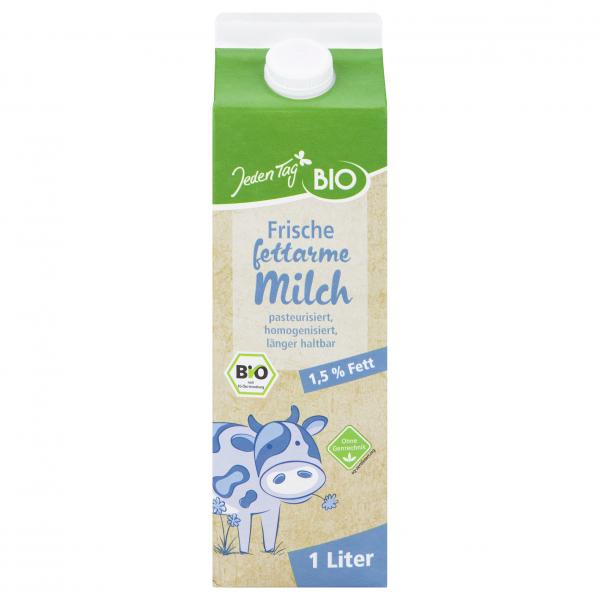 Jeden Tag Bio Frische fettarme Milch 1,5%