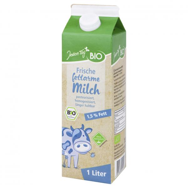 Jeden Tag Bio Frische fettarme Milch 1,5%