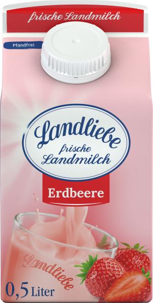 Landliebe frische Landmilch Erdbeere