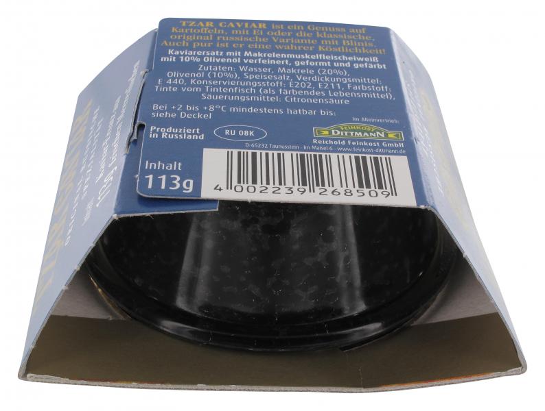 Feinkost Dittmann Tzar Caviar schwarz