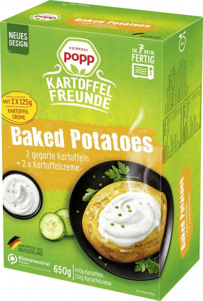 Popp Kartoffelfreunde Baked Potatoes mit Kartoffelcreme
