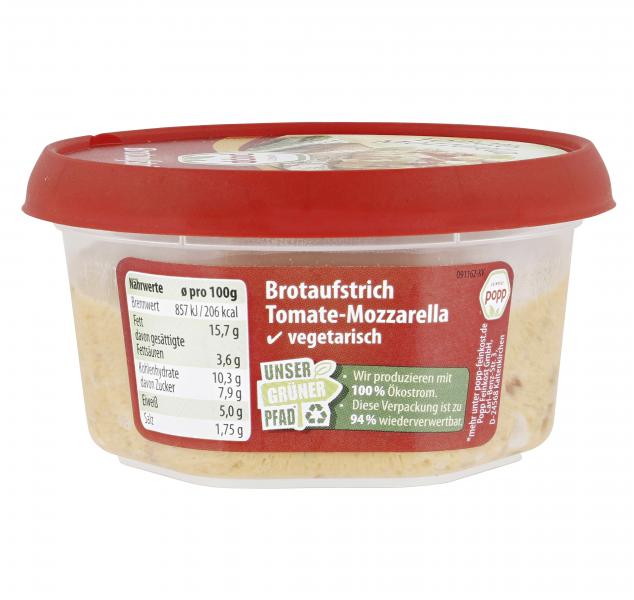 Popp Brotaufstrich Tomate Mozzarella Online Kaufen Bei Mytime De