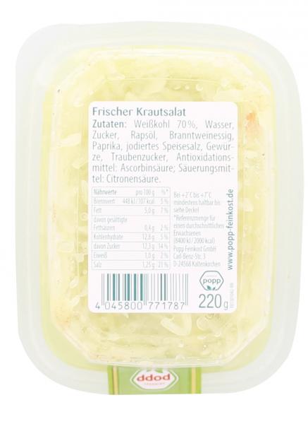 Popp Frischer Krautsalat