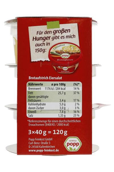 Popp Brotaufstrich Eiersalat