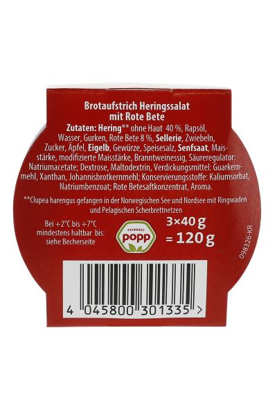 Popp Brotaufstrich Minis Heringssalat