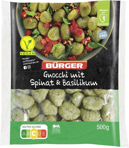 Bürger Gnocchi mit Spinat & Basilikum