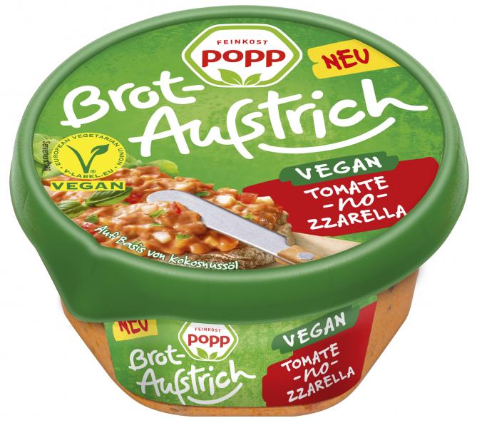 Popp Brotaufstrich vegan Tomate-no-zzarella