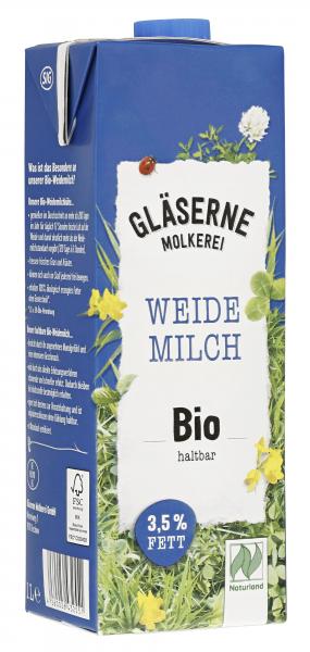 Gläserne Molkerei Haltbare Bio-Vollmilch 3,5%