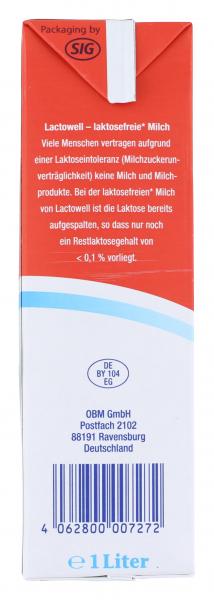 Lactowell H-Vollmilch 3,8%