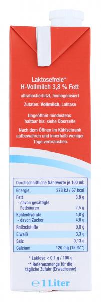 Lactowell H-Vollmilch 3,8%