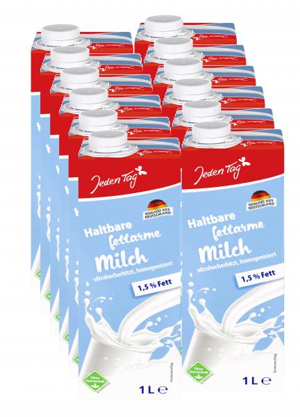 Jeden Tag fettarme H-Milch 1,5%