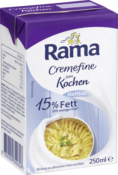 Rama Cremefine zum Kochen Haltbar 15% Fett