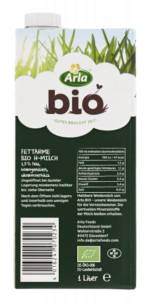 Arla Bio haltbare Weidemilch 1,5% Fett