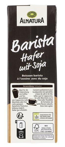 Alnatura Hafer Drink Barista mit Soja