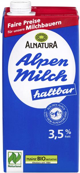 Alnatura haltbare Alpenmilch 3,8 %