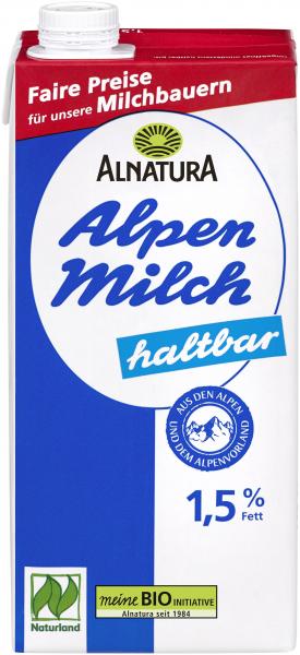 Alnatura Alpenmilch haltbar 1,5%