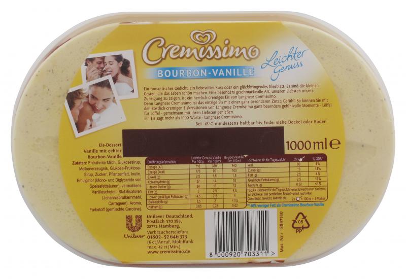 Cremissimo Vanille Eis