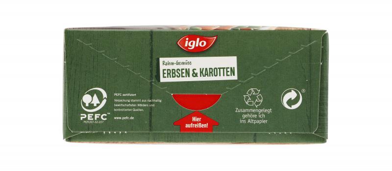 Iglo Rahm-Gemüse Erbsen & Karotten