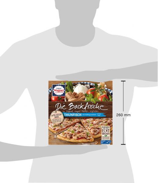 Original Wagner Die Backfrische Thunfisch Pizza mit Frühlingszwiebeln ...