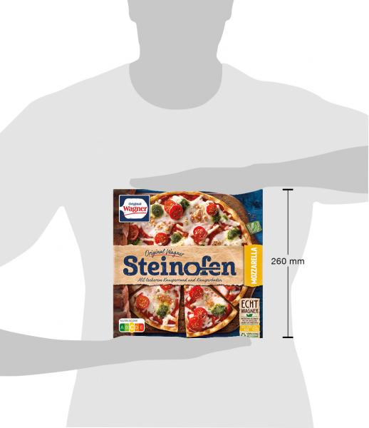 Original Wagner Steinofen Pizza Mozzarella vegetarische Pizza tiefgefroren
