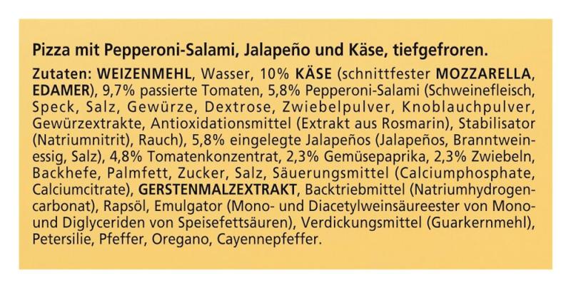 Dr. Oetker Die Ofenfrische Pizza Salami-Jalapeno