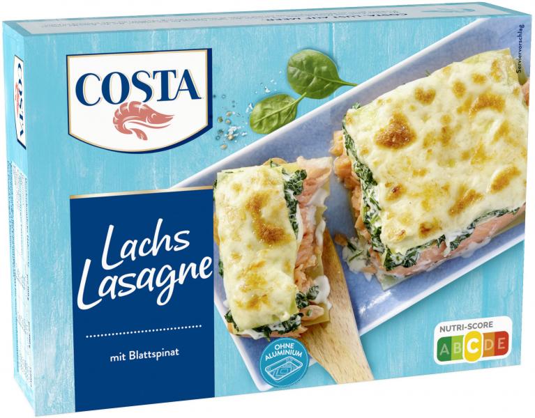 Costa Lachs-Lasagne mit Blattspinat