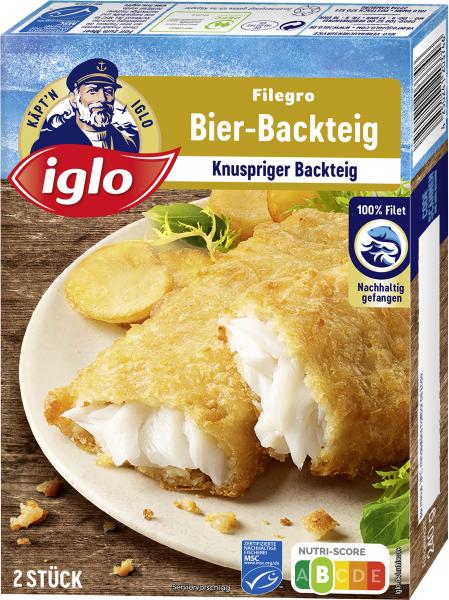 Iglo Filegro knuspriger Bier-Backteig