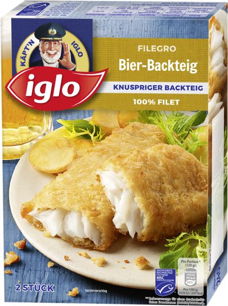 Iglo Filegro zünftiger Bier-Backteig