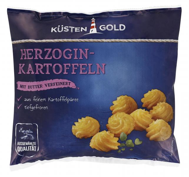 Küstengold Herzogin Kartoffeln