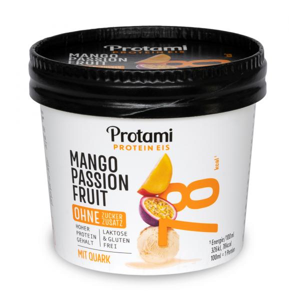 Protami Protein Eis Mango Passion Fruit mit Quark