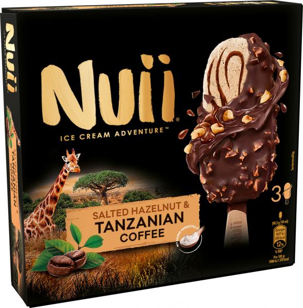 Nuii Eiscreme Salted Hazelnut & Tanzanian Coffee 