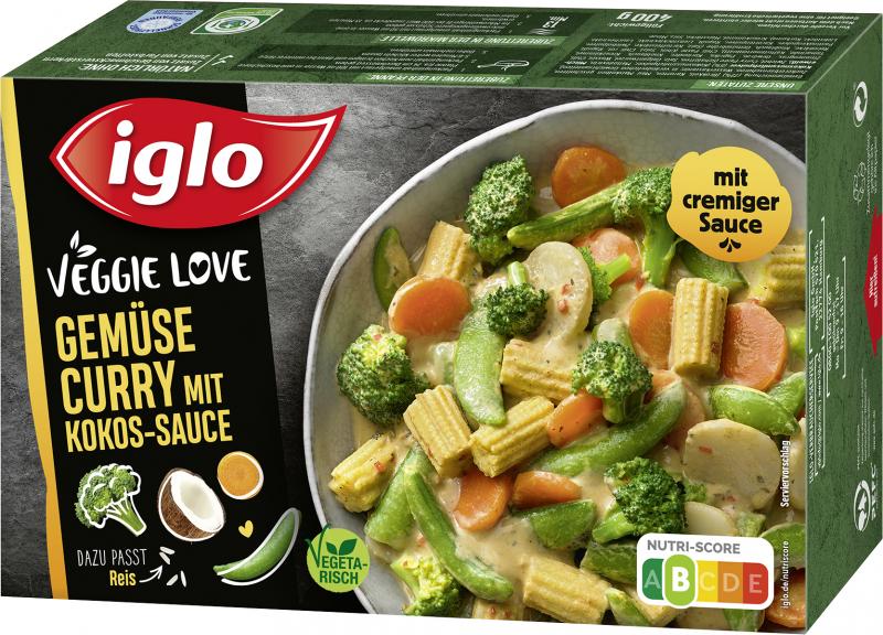 Iglo Veggie Love Gemüse-Curry mit Kokos-Sauce