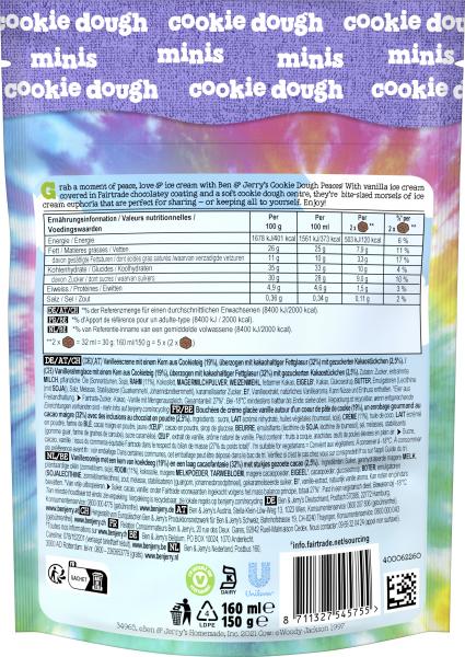 Ben & Jerry's Cookie Dough Peaces