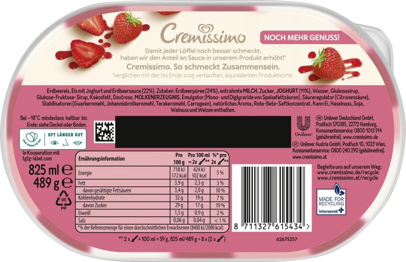 Langnese Cremissimo Erdbeer Joghurt
