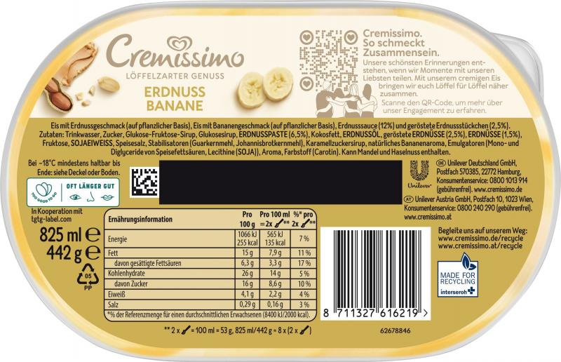 Langnese Cremissimo Peanut Banana