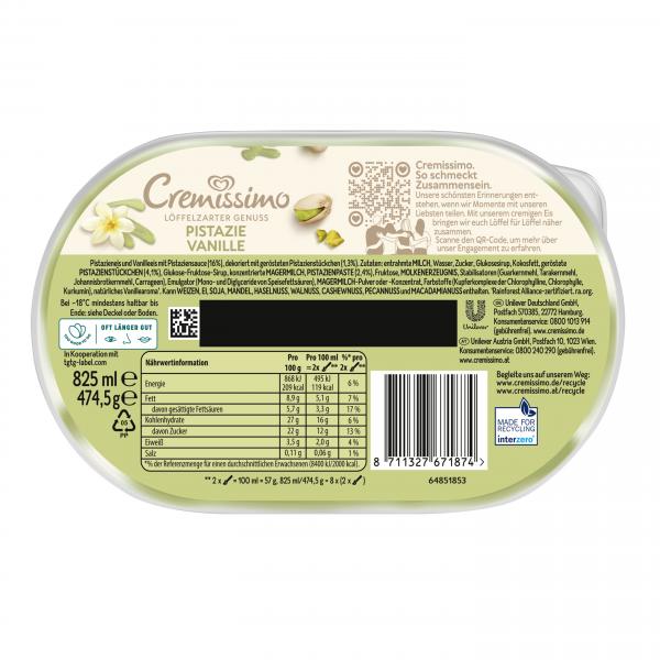 Langnese Cremissimo Pistazie Vanille