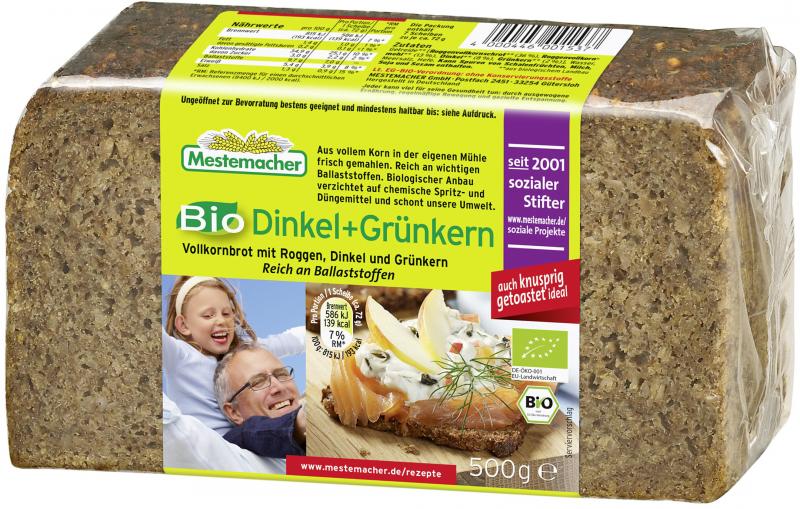 Mestemacher Bio Dinkel+Grünkern