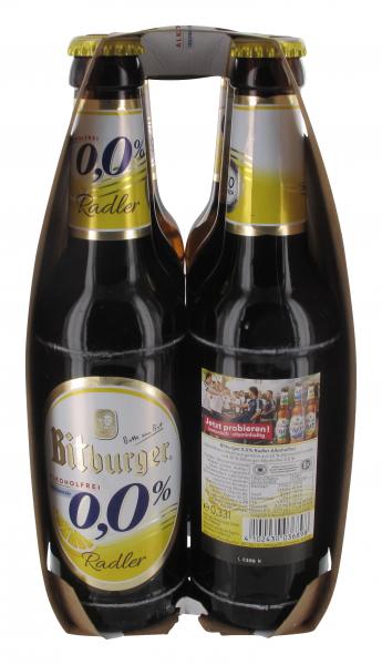 Bitburger 0,0% Radler alkoholfrei (Mehrweg)